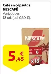 Oferta de Nescafé - Café En Cápsulas por 5,45€ en Alcampo