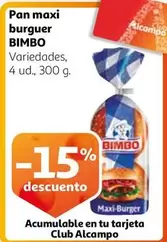 Oferta de Pan -  Maxi Burger en Alcampo