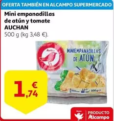 Oferta de Auchan - Mini Empanadillas De Atun Y Tomate por 1,74€ en Alcampo