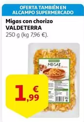 Oferta de Valdeterra - Migas Con Chorizo por 1,99€ en Alcampo