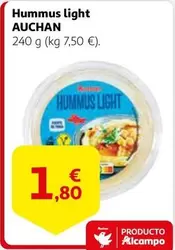 Oferta de Auchan - Hummus Light por 1,8€ en Alcampo