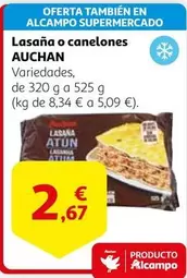 Oferta de Auchan - Lasaña O Canelones por 2,67€ en Alcampo