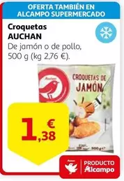 Oferta de Auchan - Croquetas por 1,38€ en Alcampo