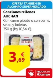 Oferta de Auchan - Canelones Rellenos por 3,69€ en Alcampo