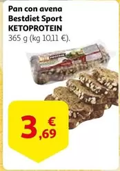 Oferta de Katoprotein - Pan Con Avena Bestdiet Sport por 3,69€ en Alcampo