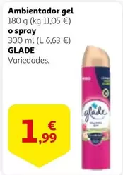 Oferta de Glade - Ambientador Gel O Spray por 1,99€ en Alcampo