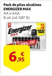 Oferta de Energizer - Max Pack De Pilas Alcalinas por 6,95€ en Alcampo