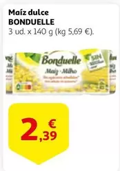 Oferta de Bonduelle - Maíz Dulce por 2,39€ en Alcampo