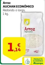 Oferta de Auchan - Arroz Económico por 1,14€ en Alcampo