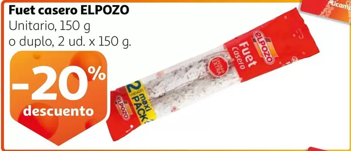 Oferta de Elpozo - Fuet Casero en Alcampo