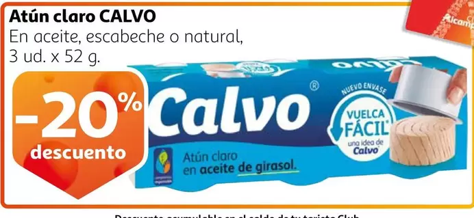 Oferta de Calvo - Atun Claro en Alcampo