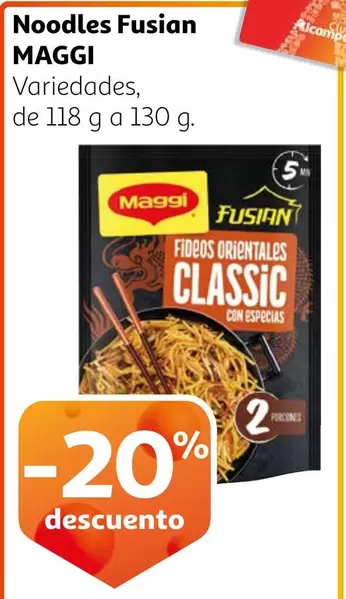 Oferta de Maggi - Noodles Fusian en Alcampo