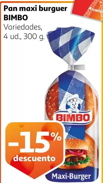 Oferta de Pan -  Maxi Burguer en Alcampo