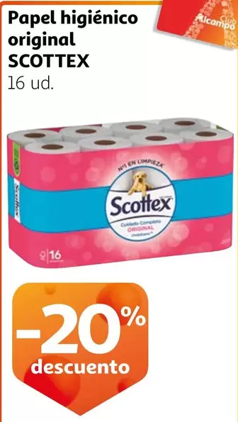 Oferta de Scottex - Papel Higienico Original en Alcampo