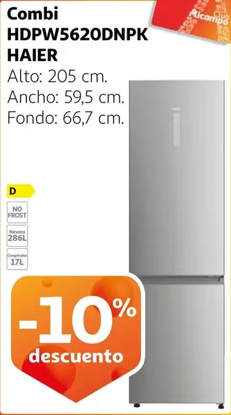 Oferta de Haier - Combi  en Alcampo