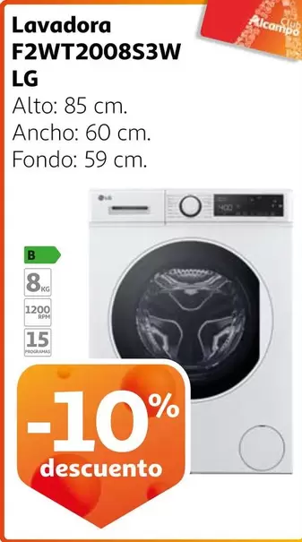 Oferta de LG - Lavadora  en Alcampo