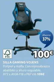 Oferta de Gaming - Silla Gaming Vojens por 100€ en JYSK