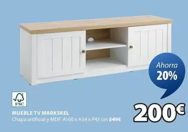 Oferta de Mueble Tv por 200€ en JYSK