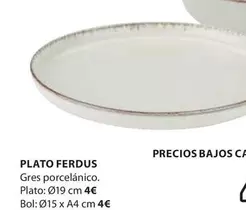 Oferta de Plato Ferdus por 4€ en JYSK