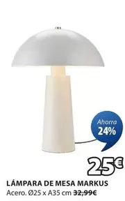 Oferta de Markus - Lámpara De Mesa Markus por 25€ en JYSK