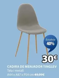 Oferta de Cadira De Menjador Tinglev por 30€ en JYSK