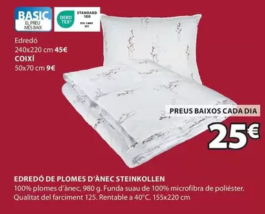 Oferta de Basic - Edredo De Plomes D'anec Steinkollen por 25€ en JYSK