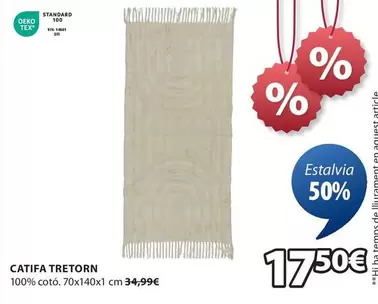 Oferta de TEX - Catifa Tretorn por 17,5€ en JYSK