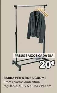 Oferta de Dia - Barra Per A Roba Gudme por 20€ en JYSK