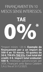 Oferta de Total - Tae en JYSK