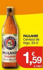 Oferta de Paulaner - Cerveza De Trigo por 1,59€ en CashDiplo