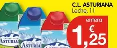 Oferta de Central Lechera Asturiana - Leche por 1,25€ en CashDiplo