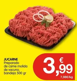 Oferta de Jucarne - Preparado De Carne Molida De Vacuno por 3,99€ en CashDiplo