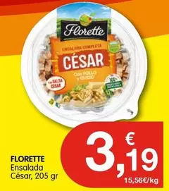 Oferta de Florette - Ensalada Cesar por 3,19€ en CashDiplo