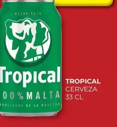 Oferta de Tropical - Cerveza por 0,54€ en CashDiplo