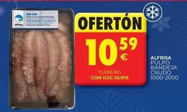 Oferta de Pulpo - Alfrisa Dulce por 10,59€ en CashDiplo