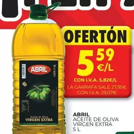 Oferta de Abril - Aceite De Oliva Virgen Extra por 5,59€ en CashDiplo