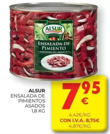 Oferta de Alsur - Ensalada De Pimientos Asados por 7,95€ en CashDiplo