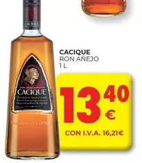 Oferta de Cacique - Ron Añejo por 13,4€ en CashDiplo