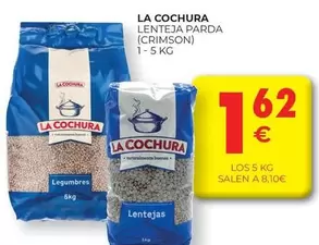 Oferta de La cochura - Lentejas por 1,62€ en CashDiplo