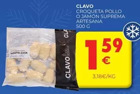 Oferta de Claro - Croqueta Pollo O Jamon Suprema por 1,59€ en CashDiplo