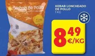 Oferta de Kebab Loncheado De Pollo por 8,49€ en CashDiplo