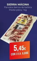 Oferta de Panceta Iberica De Bellota por 5,45€ en CashDiplo