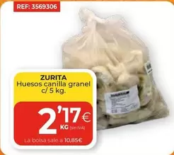 Oferta de Zurita - Huesos Canilla Granel por 2,17€ en CashDiplo