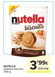 Oferta de Nutella - Galetes Biscuits por 3,99€ en Caprabo