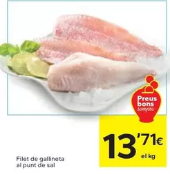 Oferta de Filet De Gallineta Al Punt De Sal por 13,71€ en Caprabo