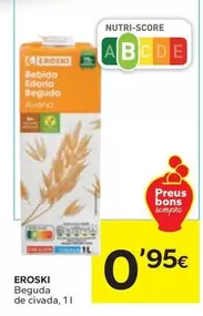 Oferta de Eroski - Beguda De Civada por 0,95€ en Caprabo