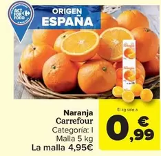 Oferta de Carrefour - Naranja por 4,95€ en Carrefour Market