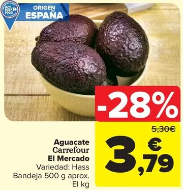 Oferta de Carrefour - El Mercado Aguacate  por 3,79€ en Carrefour Market