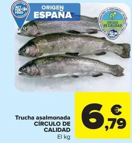 Oferta de Circulo De Calidad - Trucha Asalmonada por 6,79€ en Carrefour Market