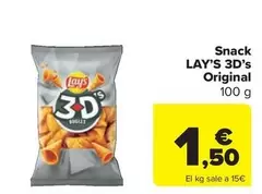 Oferta de Lay's - Snack 3D's Original por 1,5€ en Carrefour Market